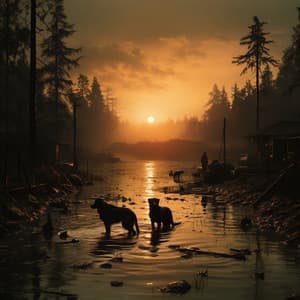 Serenidad Canina En La Lluvia: Melodías Tranquilas Para Perros - Oasis de calma para aliviar el estrés