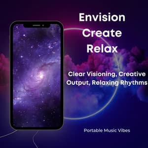 Envision, Create, Relax - Clear Visioning, Creative Output, Relaxing Rhythms - Portable Music Vibes