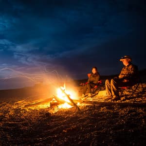 Eternal Fire Blaze: Melodic Hearth's Soothing Embrace - Nature Sounds For Sleeping