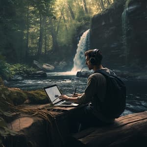 Streamlined Work: Energetic River Beats - Music for Freelancers