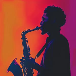 Tapiz De Música De Jazz: Tejidos Sónicos - Acogedora cafetería Jazz