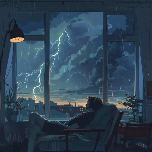 Thunder's Embrace: Binaural Relaxation Melodies - Relaxation Guru