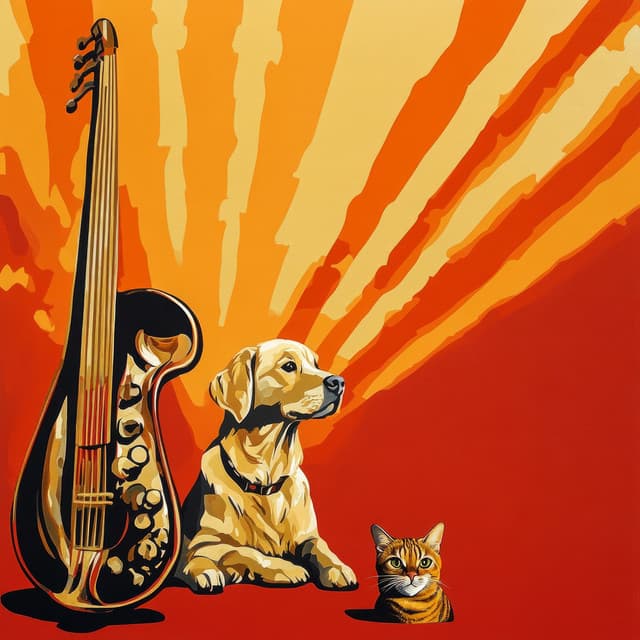 Golden Rays & Swingin' Plays - Jazz Music Therapy for Cats