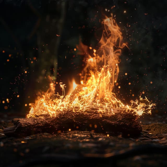 Fire Sounds for Sleep: Warm Music to Soothe the Night - Music Moments