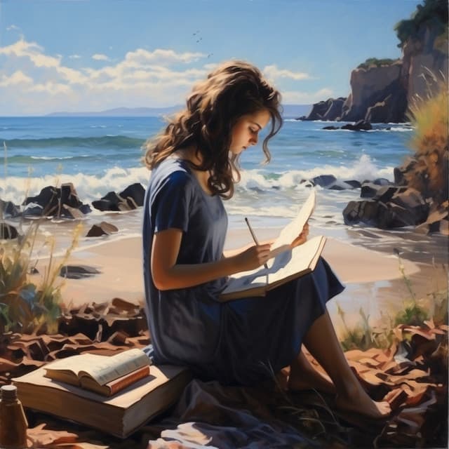 Estudio En La Costa: Música Oceánica Relajante Para El Enfoque - estelardrone