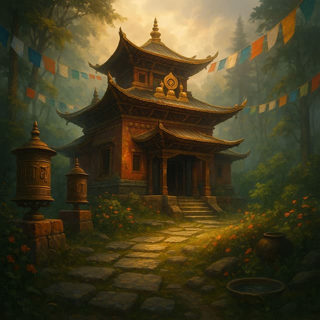 Tibetan Temple of Medit - Meditación Música Ambiente