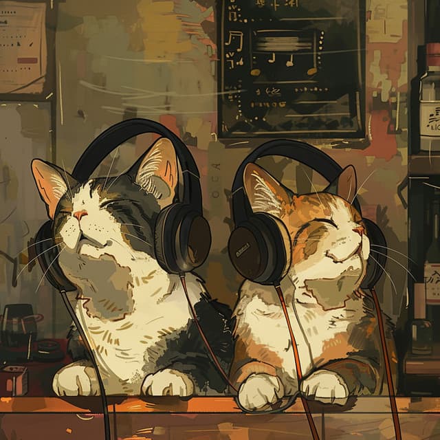 Cats Lofi Echoes: Feline Serene Sounds - Soft Lofi Music