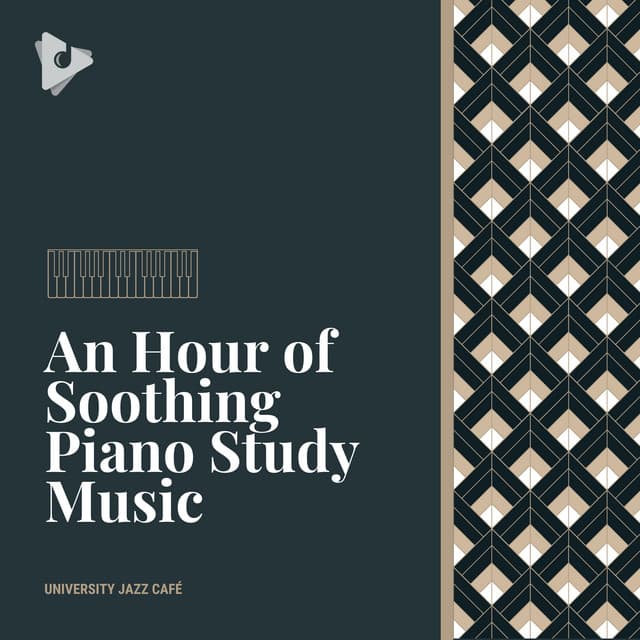 An Hour of Soothing Piano Study Music - University Jazz Cafe