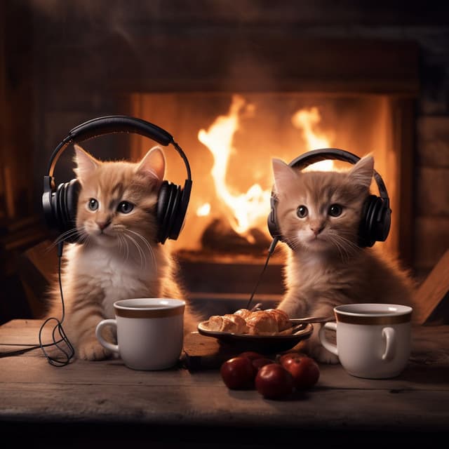 Pets Firelight: Comforting Hearth Melody - Ultimate New Age