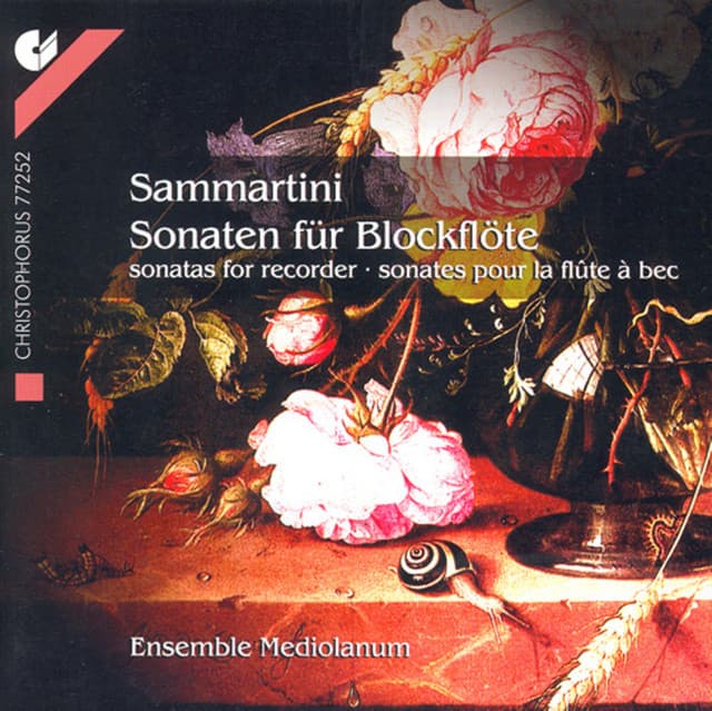 Sammartini, G.: Recorder Sonatas in G Minor / F Major / B-Flat Major - Giovanni Battista Sammartini