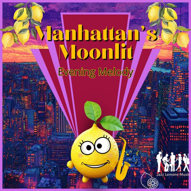 Manhattan's Moonlit Evening Melody - Jazz Lemons Music