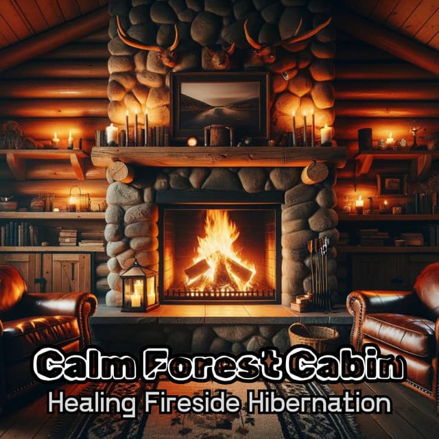 Calm Forest Cabin: Deepest Sleep Music with Healing Fireside Hibernation, Crackling Fire Sounds, Deep Sleep Hypnosis - Sleepy Music Zone