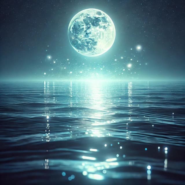 Ocean at Night by Moonlight - Ocean Nights