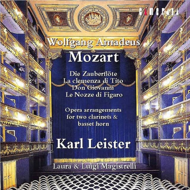 Mozart: Opera Arrangements for Two Clarinets and Basset Horn - Wolfgang Amadeus Mozart