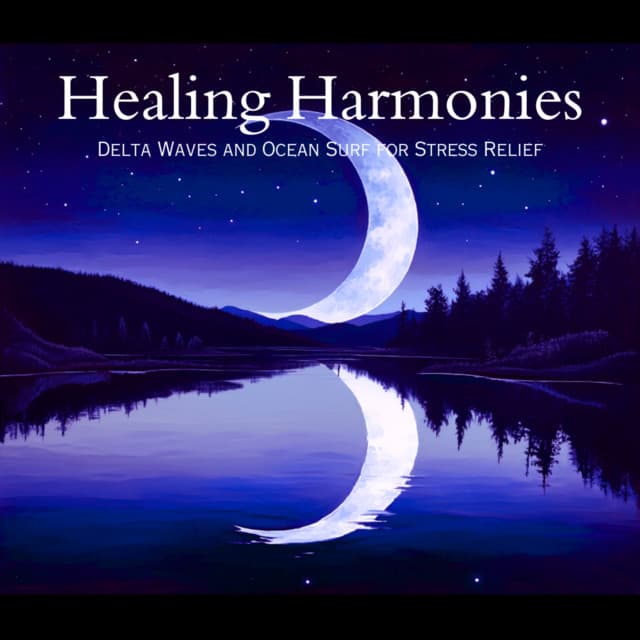 Healing Harmonies Delta Waves and Ocean Surf for Stress Relief - Ocean Waves for Deep Sleep