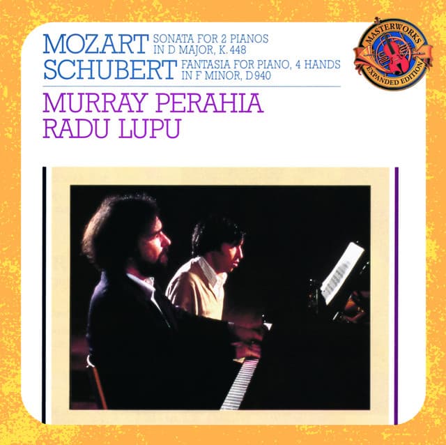 Mozart: Sonata for 2 Pianos in D Major, K. 448 & Schubert: Fantasie in F Minor for 2 Pianos, D. 940 - Murray Perahia