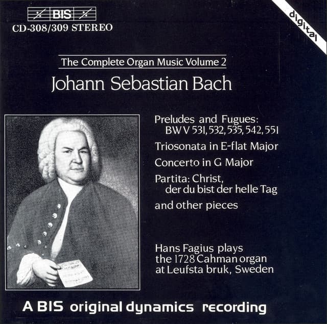 Bach, J.S.: Organ Music , Vol. 2 - Johann Sebastian Bach