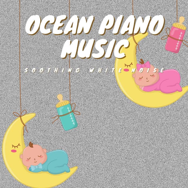 Ocean Piano Music and Soothing White Noise - White Noise Therapy