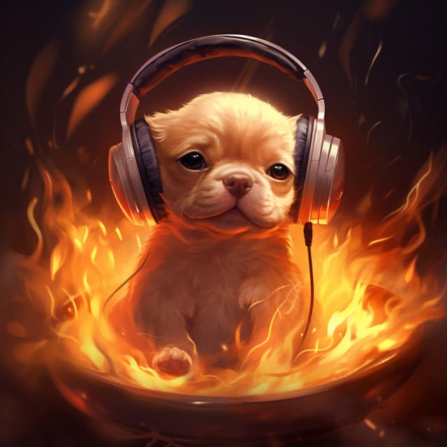 Fire Dogs: Blaze Melodic Flames - Relax My Dog Music