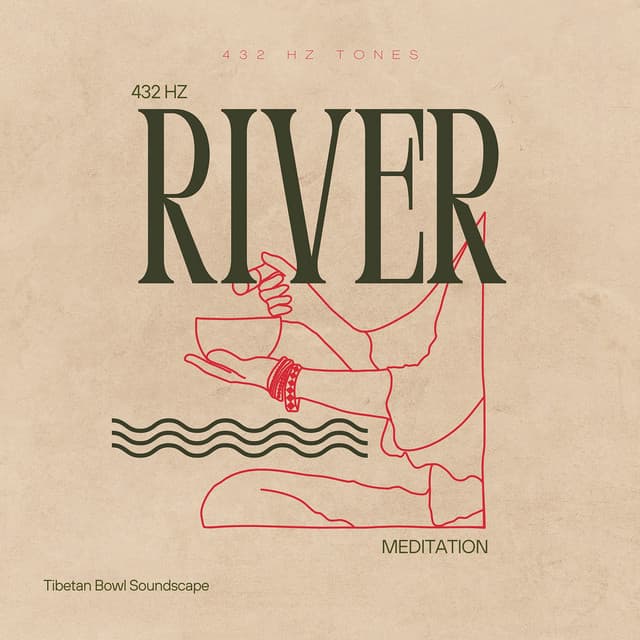 432 Hz River Meditation: Tibetan Bowl Soundscape - 432 Hz Tones