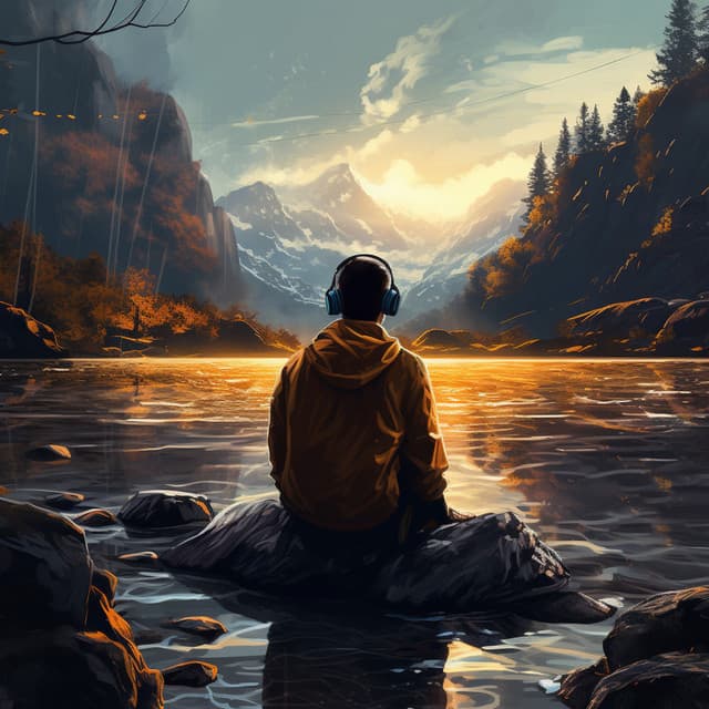 Relaxation Currents: Binaural River Melodies - Koshi Chimes Relax