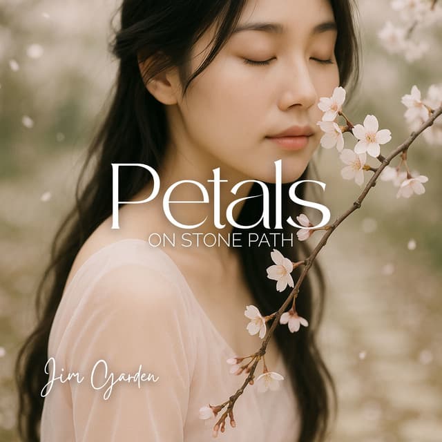 Petals on Stone Path - Jim Garden