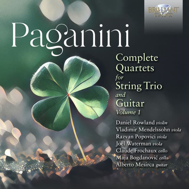 Paganini: Complete Quartets for String Trio and Guitar Vol. 1 - Niccolò Paganini