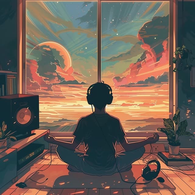 Lofi Zen Tones: Meditation's Melodic Pulse - Nature & Sounds Backgrounds