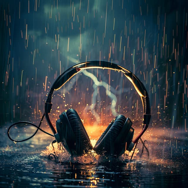 Binaural Thunder Drift: Serene Sounds - Solfeggio Architect