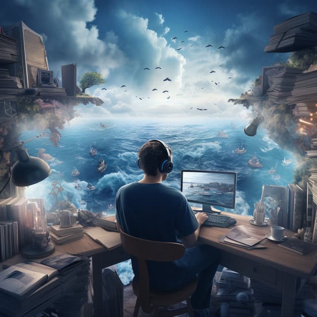 Study Ocean: Calm Sea Harmony - Happy Sunday Morning Music