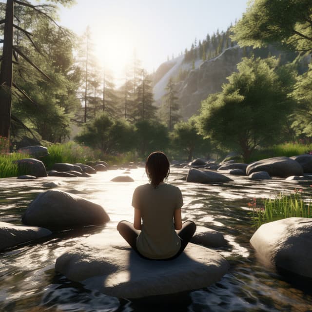 Meditación Del Río: Tonos Zen Fluyentes - Meditación Guiada