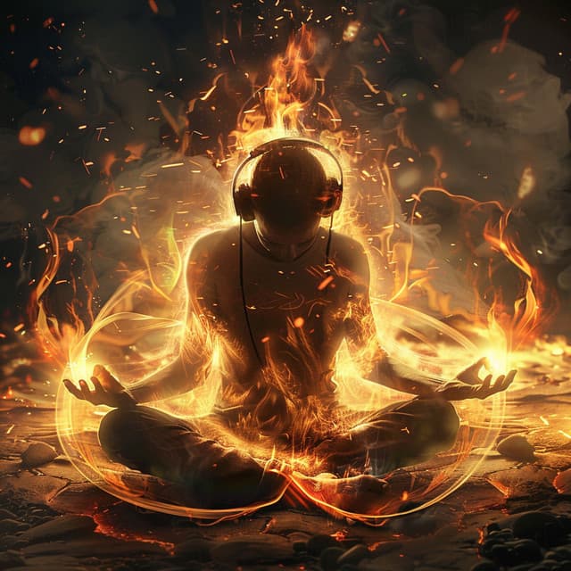 Meditation in Fire: Binaural Calm - Guided Meditation Music Zone