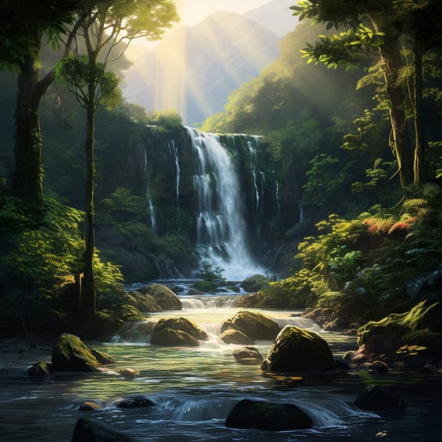 Meditation Music by the Waterfall - Relaxing Piano Therapy