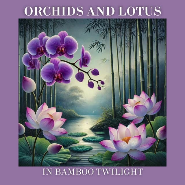 Orchids and Lotus in Bamboo Twilight - Asian Music Sanctuary