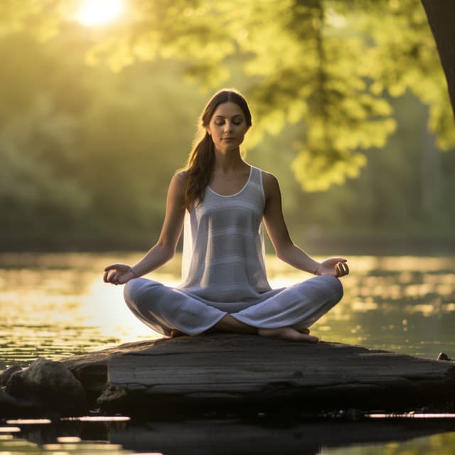 Binaural River Meditation: Flowing Serenity - Thunderstorm Meditation