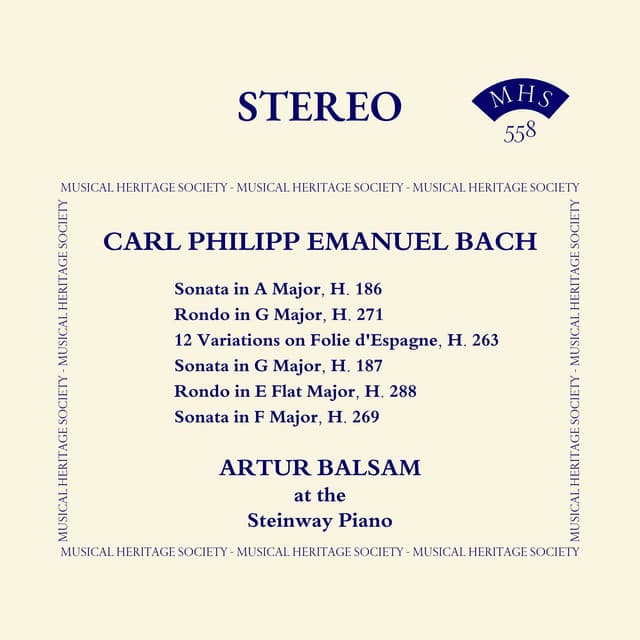 Carl Philipp Emanuel Bach: Selected Keyboard Works - Carl Philipp Emanuel Bach