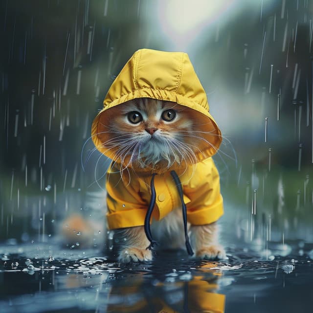 Maullidos De Gatos Bajo La Lluvia: Sonidos Serenos - Jukebox de música de gato