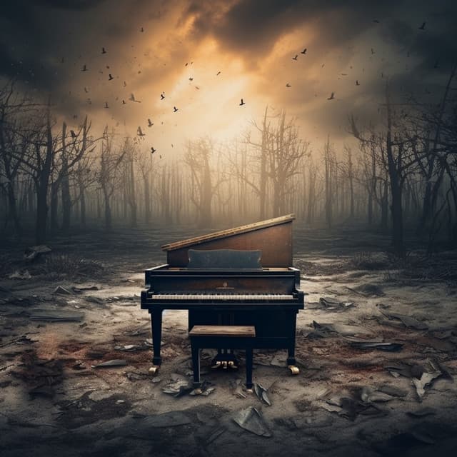 Piano Echoes: Desert Melodies - Relaxing Piano Music Classic