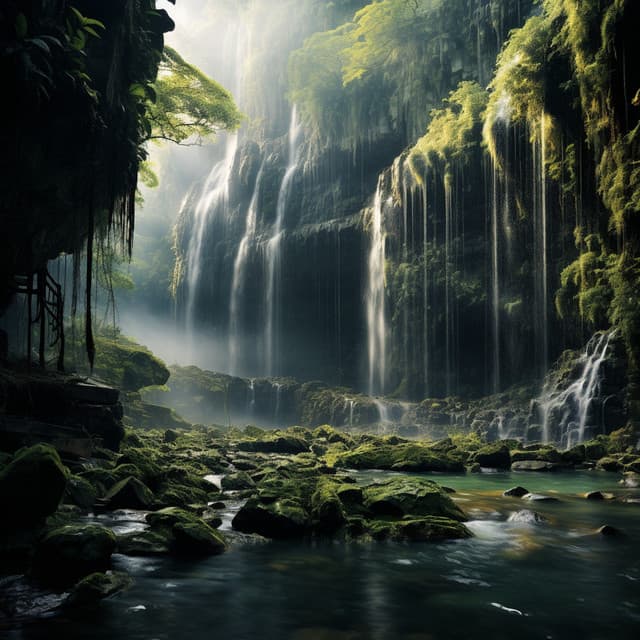 Cascadas Tranquilas: Equilibrio Melódico - El colectivo de la selva tropical