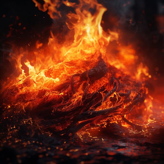 Warmth of Study: Fire's Soothing Tunes - Focus Noise