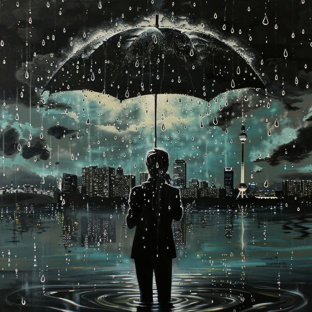 Fließender Regenschatten - Schlafregengeräusche