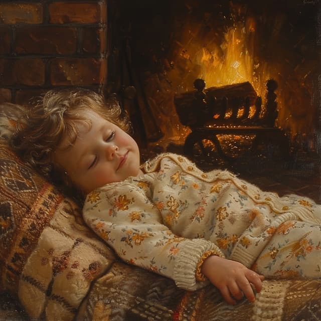 Ambiente De Fuego Suave Y Calmo Para Un Sueño Tranquilo Para El Bebé - Bebé Música Soledad