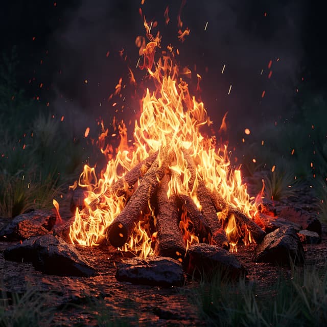 Binaural Campfire: Soothing Flames for Rest - Beta Alfa