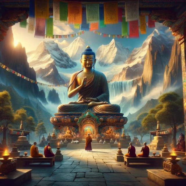 Buddha Sanctuary: Tibetan Prayer, Healing Buddhist Mantra - Sanctuaire de méditation bouddhiste