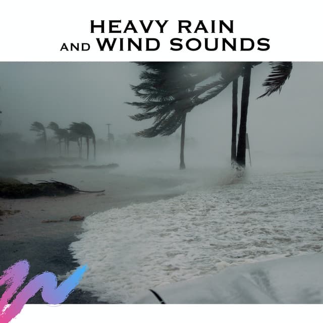 Heavy Rain and Wind Sounds - Serene Rose