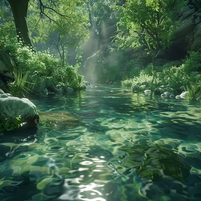 Binaural Water for Stress Relief - Azure