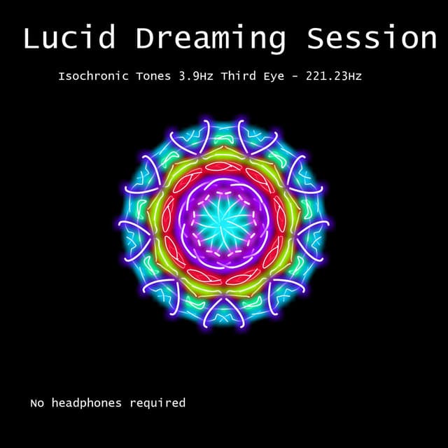 Lucid Dreaming Session Isochronic Tones 3.9Hz Third Eye - 221.23Hz - RafaMu