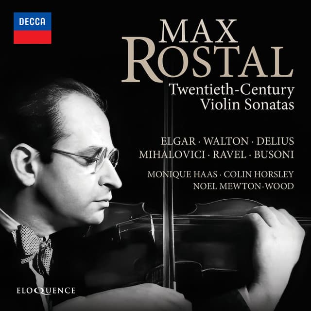 20th-Century Violin Sonatas - Max Rostal