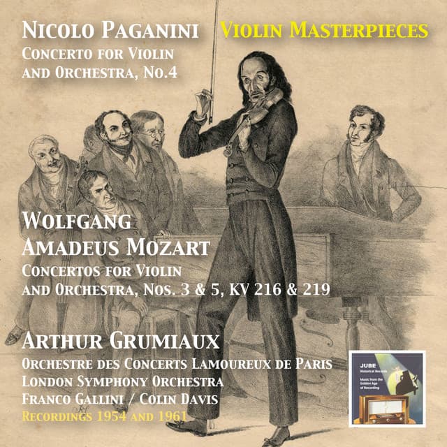 Violin Masterpieces: Arthur Grumiaux Plays Paganini & Mozart - Arthur Grumiaux
