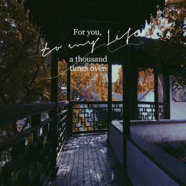 For You,To My Life A Thousand Times Over - Peaceful Pianos